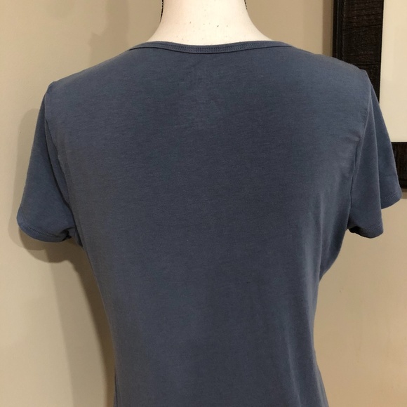 *TIME AND TRU* Blue Short Sleeve Shirt Size Medium - Picture 5 of 6